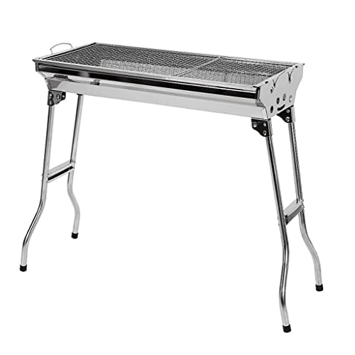 Portable Stainless Steel Barbecue Grill for Outdoor Foldable Charcoal BBQ Grill Barbecue Tools Set Picnic Barbecue Accessory