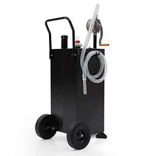 Garvee 30 gal Gas Caddy with Pump - Portable Fuel Tank Gasoline Storage Tank for Boat, Car, Garden, Lawnmower, ATV