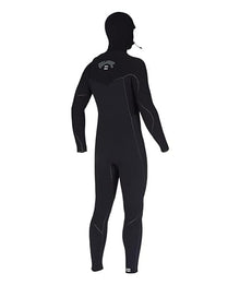 Billabong Mens 6/5mm Furnace Hooded Chest Zip Fullsuit Wetsuits Black 23 Medium
