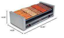 Nemco Food Equipment NEMCO 8027SX-SLT, Slanted Roll-A-Grill, Stainless Steel/Aluminum, 27 Hot Dogs, 120 Volt