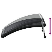 Curved Solar Pool Heater Panel for Above-Ground Swimming Pools, 43.3 x 25.6 x 2.8 Inch Heating System, Black