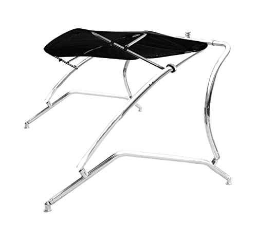 Krypt Towers Catapult Universal Wakeboard Boat Tower Adjustable 78"-108" Polished Folding Bimini