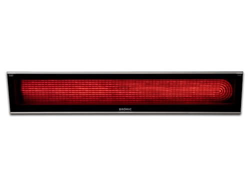 Bromic Platinum Smart Heat 4500W Electric Patio Heater - Radiant Infrared, 220V-240V, Black Finish - BH3622000