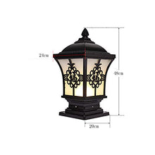 ZQHQYNQDFY Lamp Post Lights Outdoor, Vinta Waterproof Garden Lamp Stigma Lantern Cast Aluminum Street Lighting Outdoor Column Light for Park Courard Fence Landscape Illuminat Detive Patio Fixture
