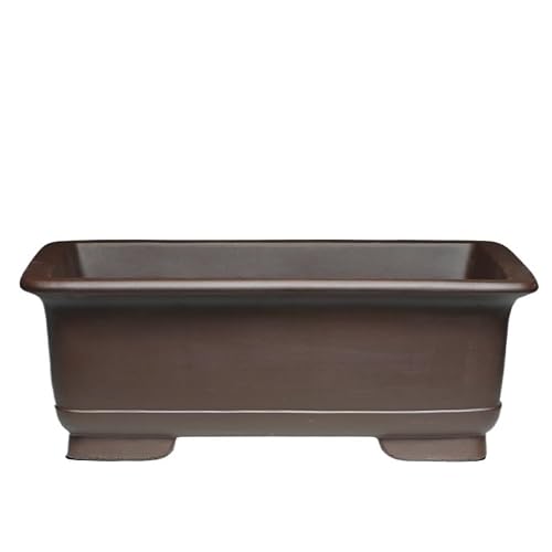ULTRAWAVE Flower Pots Purple Clay Planter Ceramic Manger Rectangular Bonsai Deepening Plant Container Decorative Planter