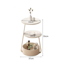 NRFJFOP Cream Wind Sofa Side a Few Small Round Table Living Room Family Corner Bed Rock Board Tea