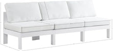 Meridian Furniture 375White-S90B Nizuc Collection Modern | Contemporary Outdoor Patio Modular Sofa