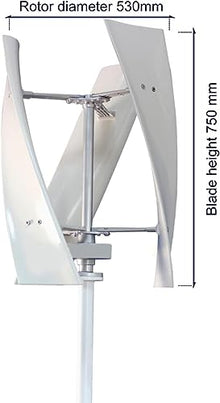 12V 24V 48V Vertical Windmills Turbine Dynamo Generator Alternative Energy 8000W 3 Blades with Mppt Charge Controller,24v