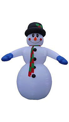 20 FT Tall Giant Christmas Inflatable Snowman with Hat and Scarf