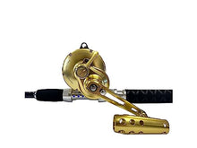 EAT MY TACKLE Amberjack Jigging Rod and Reel Combo Black Blue Gold