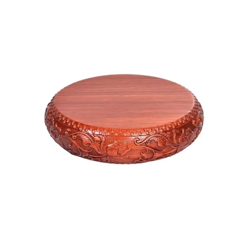 QUANGJN Pcs Plants Saucers Base Flower Bonsai Ornament Base Solid Wood Stand Plant Pot Saucers,