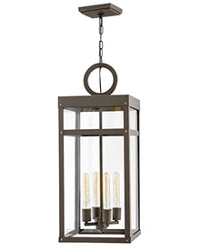 Hinkley Porter Collection Medium Hanging Lantern 120V Oil Rubbed Bronze