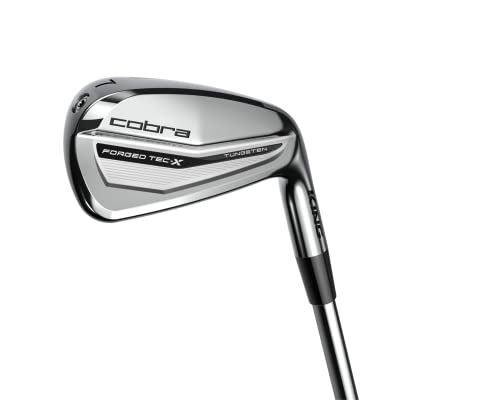 Cobra Golf 2022 King Forged Tec X Iron Set Men's Right Hand KBS Tour Lite Reg Flex 5-GW Satin Chrome