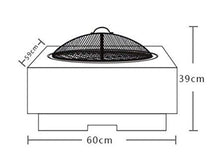 Large Retro Fire Pit,Gray Cast Iron Brazier Heater,Multifunctional Camping Bowl BBQ,for Backyard,Camping,Picnic,Bonfire,Garden
