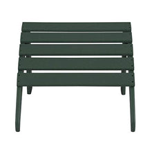 WO Home Furniture Set of 12-6pcs Traditional HDPE Adirondack Chairs with 3pcs Ottoman and 3pcs Side Table, All Weather Resistant for Patio, Outdoor, Balcony, Backyard, Deck, Pool, Dark Green