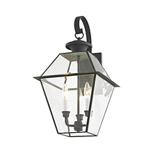 Livex Lighting 2381-61 3-Light Outdoor Wall Lantern, Bronze