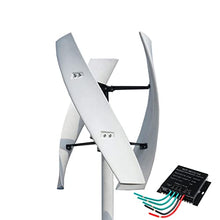 AISINILALAO 10000W Vertical Wind Turbine Power Generator, 3-Blade 12V-220V Electric Generator with MPPT Charger Controller for Home Street Lighting(White),12v
