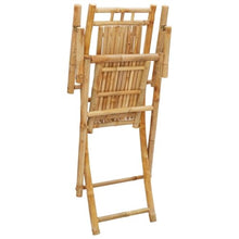 LKJVFCPW Set of 8 Foldable Garden Chairs, Bamboo Outdoor Patio Dining Chairs, Portable Lightweight Weather-Resistant Seating for Backyard Deck Lawn, Brown