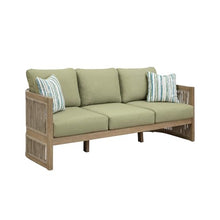 Signature Design by Ashley Eucalyptus Outdoor Sofa, 3-Seater Patio Couch
