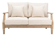 Safavieh Couture Patio Martinique Outdoor Loveseat Natural/White