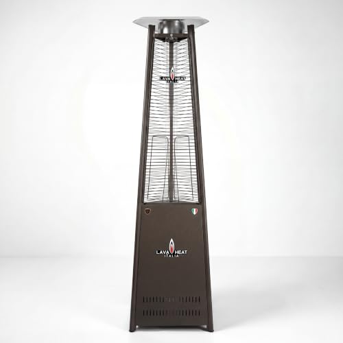 Lava Heat Italia Corsa Collection Patio Heater | Architectural Matte Finish | Corsa Bronze - Liquid Propane