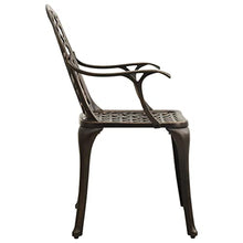 HKTMGDNG 6-Piece Cast Aluminum Patio Dining Chairs, Bronze