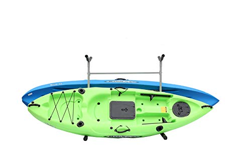 SPAREHAND Freestanding Triple Storage Rack for 3 Kayaks or SUPs Gray