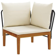 GBCDSWBR 5-Piece Garden Lounge Set, Acacia Wood & Rope Modular Furniture