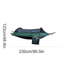 Polyester Hammock Outdoor Camping Built-in Hook Storage Bag with Net Tent Portable Multi-Purpose Hammock