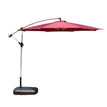 RWGOVLU 3m Cantilever Garden Parasol, Sun Shade Patio Banana Large Umbrella with Crank Handle and Tilt for Outdoor Sun Shade