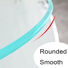 BIUBPW 40in Glass Dining Table Top Round Tempered Glass Top Transparent Kitchen Table Top Circle Coffee Table Replace Glass Panels(100cm-39in)
