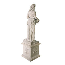 Design Toscano Spring Woman of the Four Seasons Garden Statue & Plinth 89 inch Faux Limestone