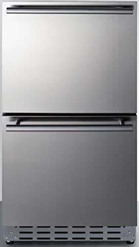 Summit ADRD18 18” ADA Built-In Outdoor 2-Drawer Refrigerator, Panel Ready