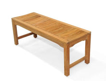 GOLDENTEAK Backless Teak Bench 48 Inch Golden Honey Brown