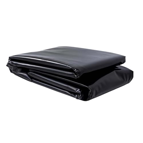 Whnoorher Pond Liner 3X7m 4X4m 4X5m 5X5m 6X8m 6X12m UV Resistant Preformed Pond Liner HDPE Sealing Film Damp Proof Membrane Fish Ponds Mat for Water Garden, Black(32.8x39.3ft)