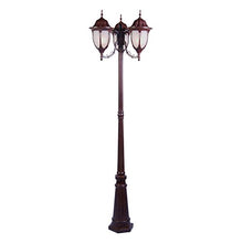 Acclaim 5069TW Suffolk Collection 3-Light Surface Mount Post Outdoor Fixture, Textured White