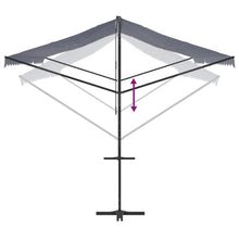 SDVantage Free Standing Awning 600X300 Cm Cream, Double-Sided Outdoor Patio Umbrella with Powder-Coated Steel Frame, Uv Water-Resistant Garden Shade for Deck,White-5 X 3 M