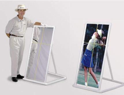 TSG TrueShot Golf PVC Teaching & Training Golf Mirror - 2'x4'