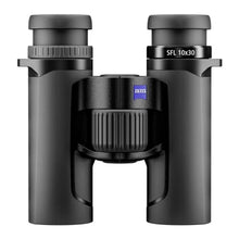 ZEISS SFL 10x30 Binoculars Black - Compact, High Light Transmission for Bird Watching, Bundle with Microfiber Lens Care Kit