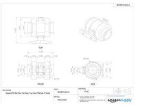 Hayward TB1400S 4-Inch PVC TB Series Ball Valve with Viton Seals and Socket End Connection