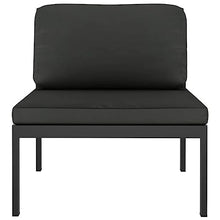 KTHLBRH 7-Piece Garden Lounge Set with Cushions, Anthracite Aluminium Frame and 100% Polyester Fabric for Outdoor Patio, Modular Design with Weather-Resistant and Durable