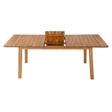 Christopher Knight Home Mave Acacia Wood Dining Table Set for 8, 9 Piece Patio Extendable Dining Table & Armless Chairs Set Of 8 with Cushion & Wicker Back, Patio Furniture Set, Cream+Light Brown+Teak