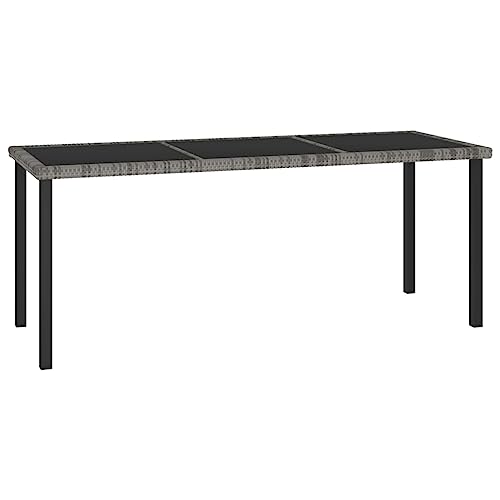 QINXIXINAIXI Garden Dining Table Grey Bistro Table Coffee Tables for Backyard Garden