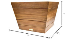 Whitecap 63109 Teak Medium Planter Box - 19" x 19" x 14"