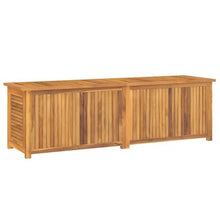 UUGRANDTO Garden Storage Box Warm Teak Solid Teak Wood Outdoor Furniture Storage Boxes