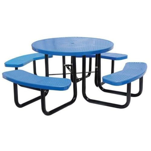 Picnic Table, 81" Dia, Blue