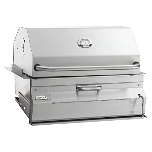 Fire Magic Legacy 30-Inch Built-In Charcoal Grill with Smoker Oven/Hood (14-SC01C-A)