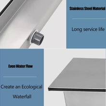 Aenmezen 60cm Overflow Pool Fountain Outlet, Stainless Steel Fountain Spout