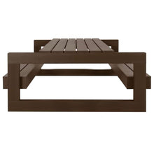 highwood Monroe Modern Picnic Table, Weathered Acorn
