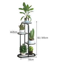 RWGOVLU Flower Stand Metal Plant Rack for Indoor Plants, 3-Tier Plant Rack for Corner Plant Rack, Decorative Garden Patio Multi Plant Rack Plant Stand